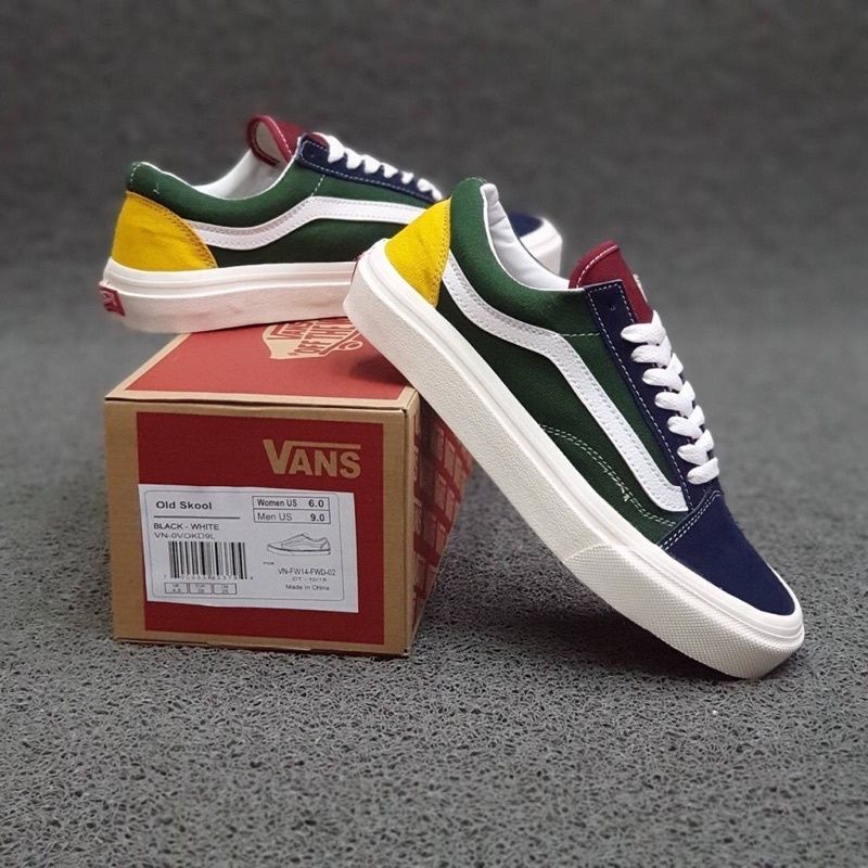 Sepatu Vans Oldskool Rainbow OG Premium Terlaris /Vans Oldskool Rainbow OG Waffle DT / Vans Oldskool Murah / Vans Oldskool Multicolor