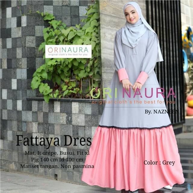 Fataya Dress By ORI NAURA | Suplier Hijab Solo| Grosir