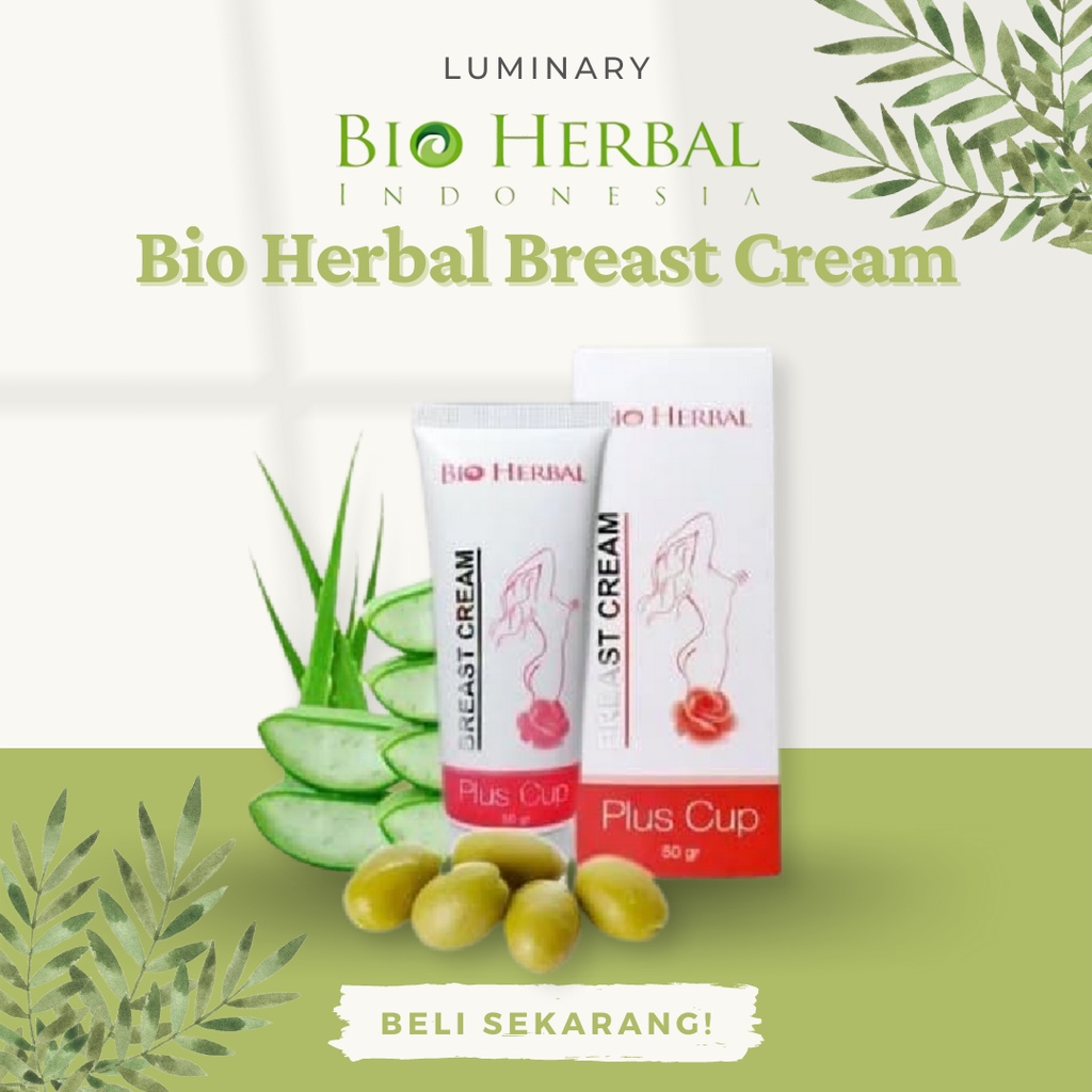 Bio Herbal Breast Cream Obat Krim Pembesar &amp; Pengencang Payudara Wanita Permanen Original BPOM