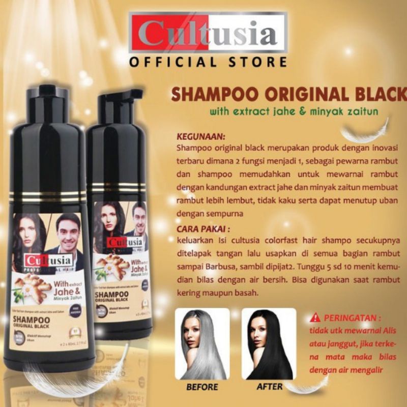 Cultusia Shampo Original Black