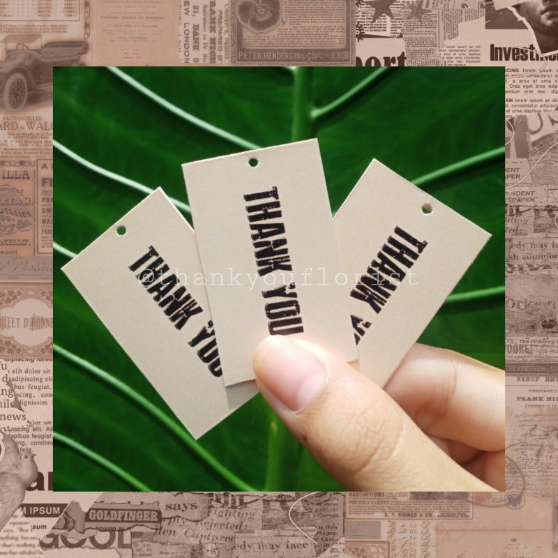 

Hangtag Murah/Hangtag Thank You For Hampers/Gift Box