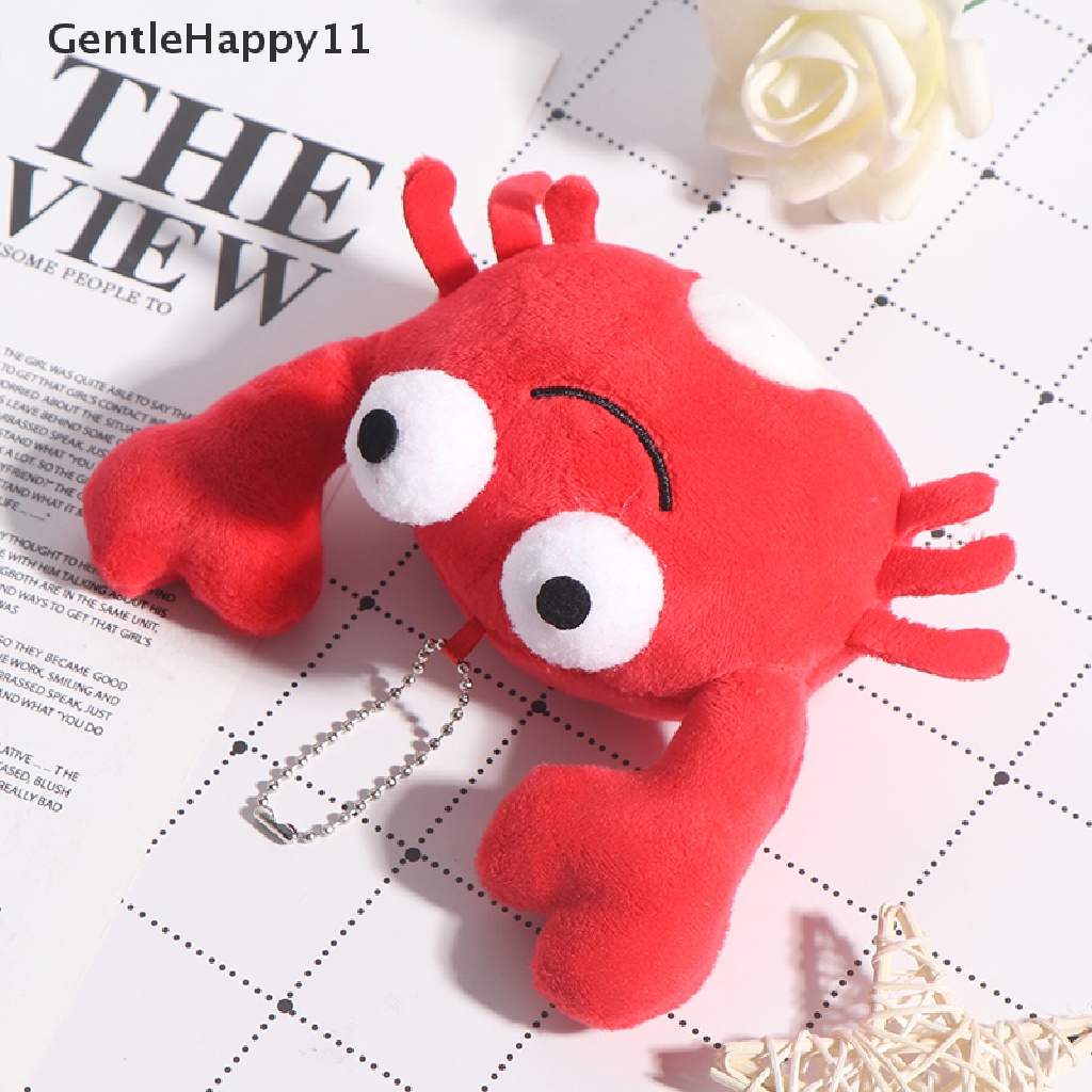 Gentlehappy Gantungan Kunci Boneka Kepiting Merah Bahan Plush