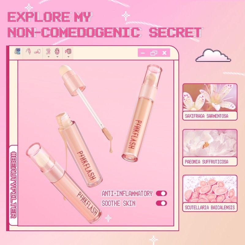New Pinkflash concelear FLAWLESS LIQUID CONCEALER BRUSH