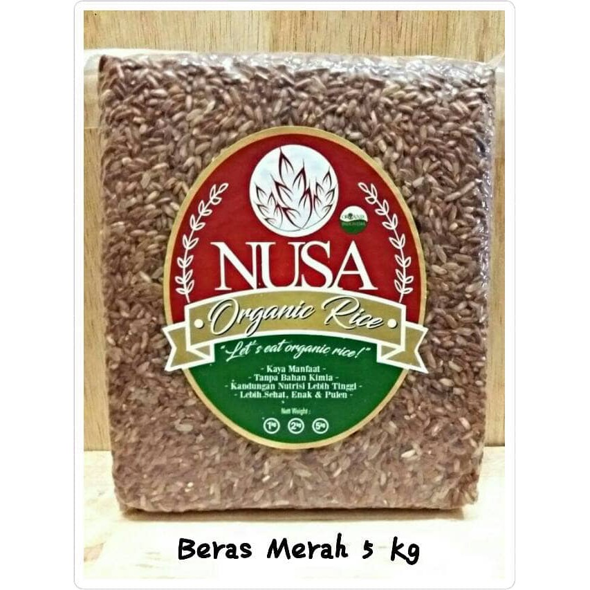 

Spesial Beras Merah Organik kualitas ekspor (bersertifikat) 5Kg - PECAH KULIT Terlaris