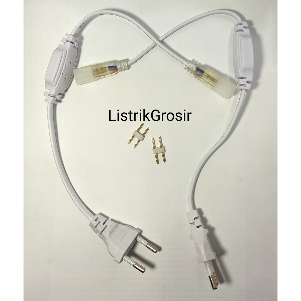 Adaptor Led Strip Soket Lampu Led Strip Lampu Selang 5050 220 Volt