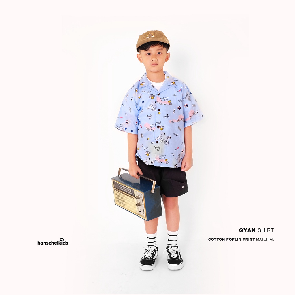 Hanschelkids - Gyan Shirt  ( Kemeja Anak | Unisex 1-12 Tahun )-4