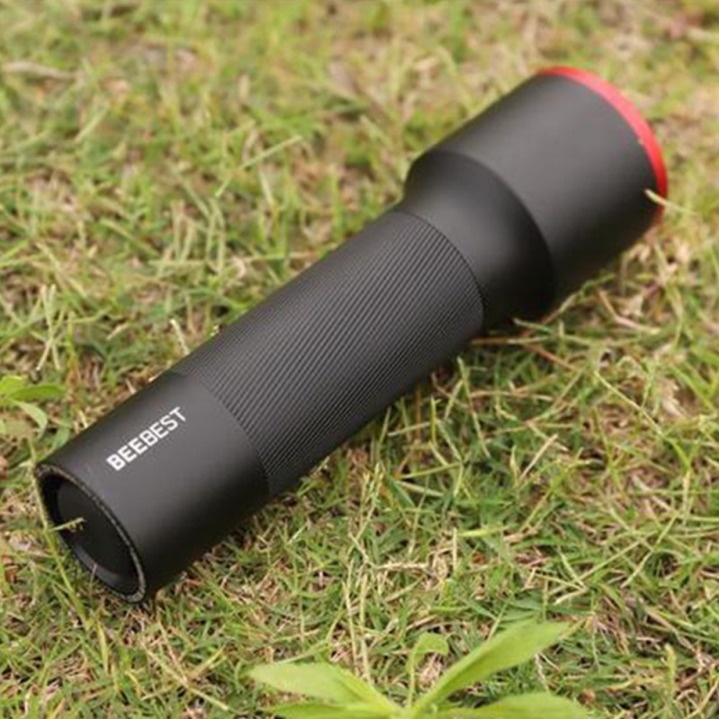 Senter LED Mini Portable Flashlight Camping Recharge 5000mAh Aluminium