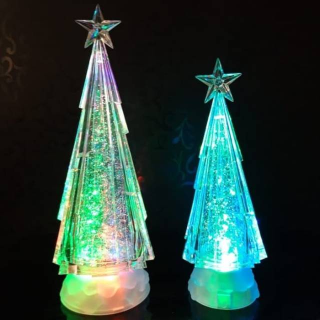 Lampu Natal Kecil Gliter Led Christmas Tree 1855 Dekorasi Kado Natal