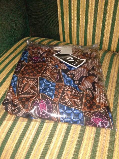 Manuk Kembar Sogan Ori Florist Kemeja Batik Lengan Panjang Katun Seragam Batik Fashion Pria Batik