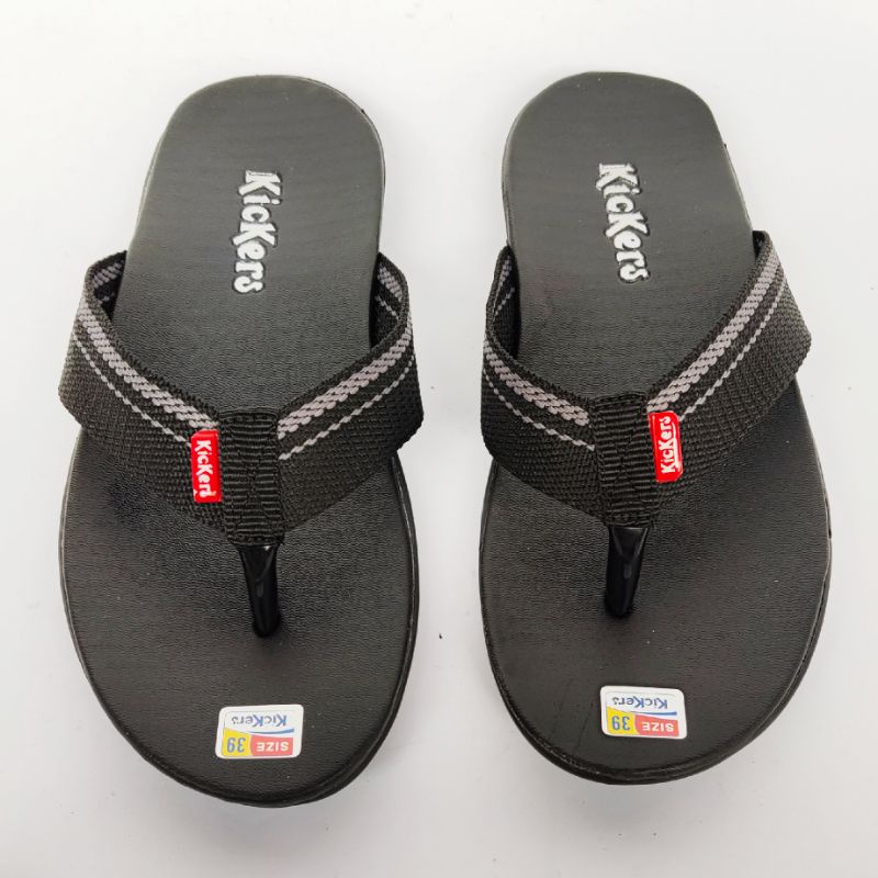 Sandal Jepit pria /Sendal Santai Pria dewasa casual  3 warna(hitam.putih.biru) KKRS 39-43