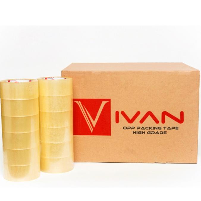 

BOLEH DROPSHIP Lakban Bening 2Inch x 72 Yrd Khusus Gojek / Grab