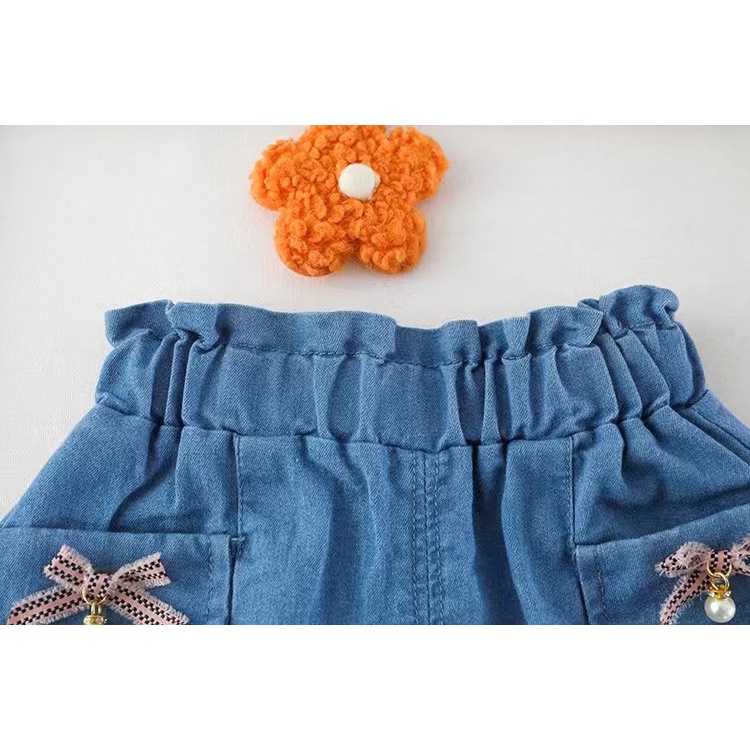 Setelan Anak Perempuan Import  Celana Jeans/Setelan celana pendek anak cewek import