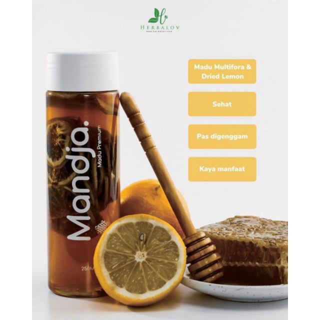 

MADU MANDJA | Madu premium | madu multifora, murni terdapat dried lemon di dalamnya