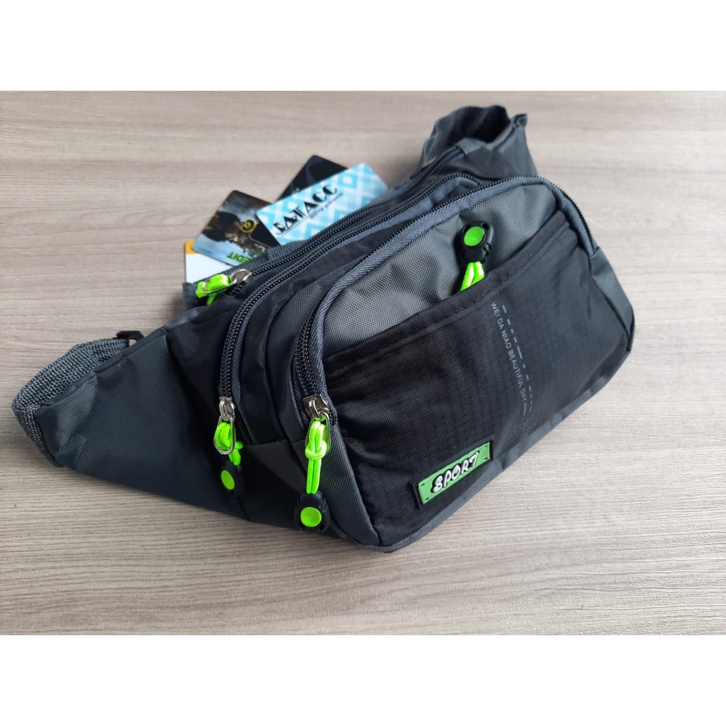 Waist Bag Pria / Tas pinggang pria dewasa/ Tas pinggang Cowok anti air