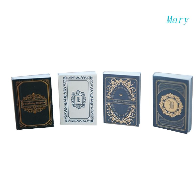 Mary 4pcs / Set Buku Mini Gaya Retro Untuk Properti Foto Bayi Newborn