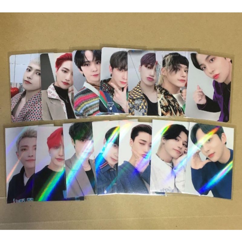 pc benefit photocard makestar c ateez hologram dan regular