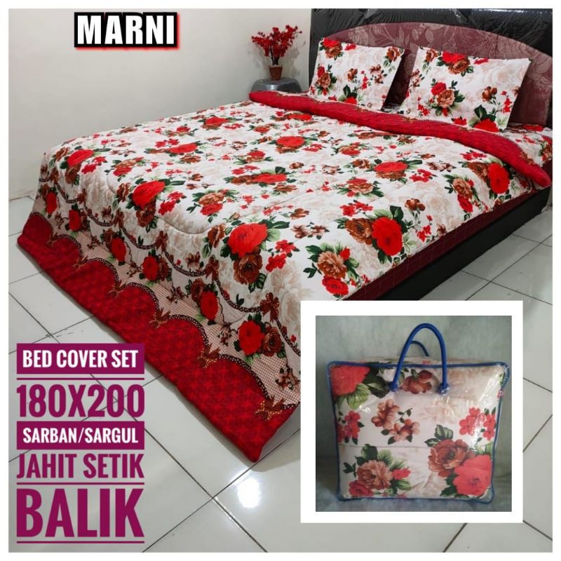 BED COVER SET MOTIF BUNGA