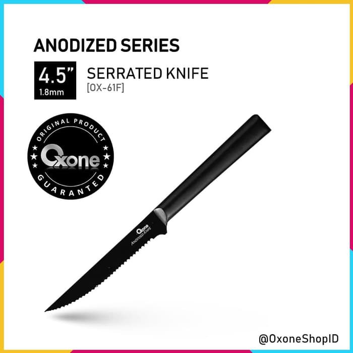 Pisau Dapur Oxone OX-61F SERRATED Knife 4.5&quot; High Quality