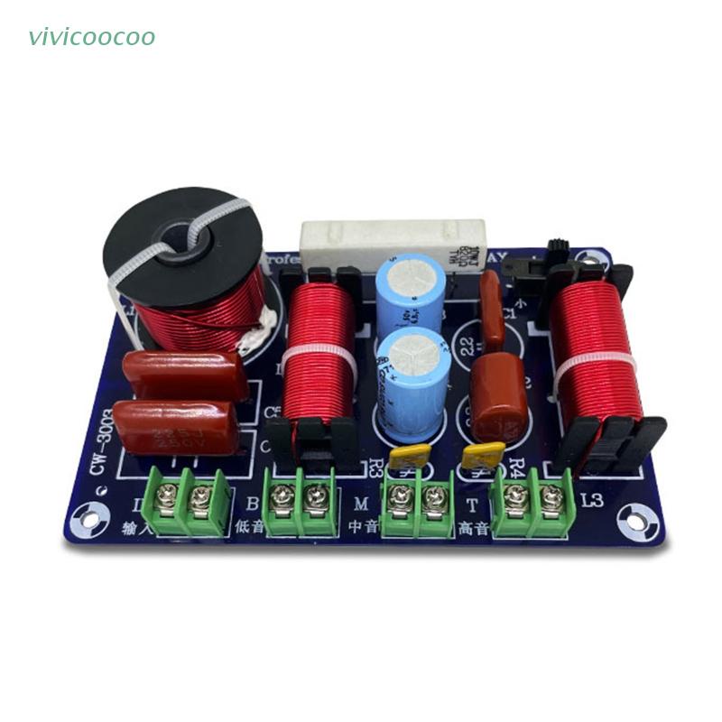 Vivi Papan Modul Audio Crossover Frekuensi Suara Hi-Fi 300W DIY