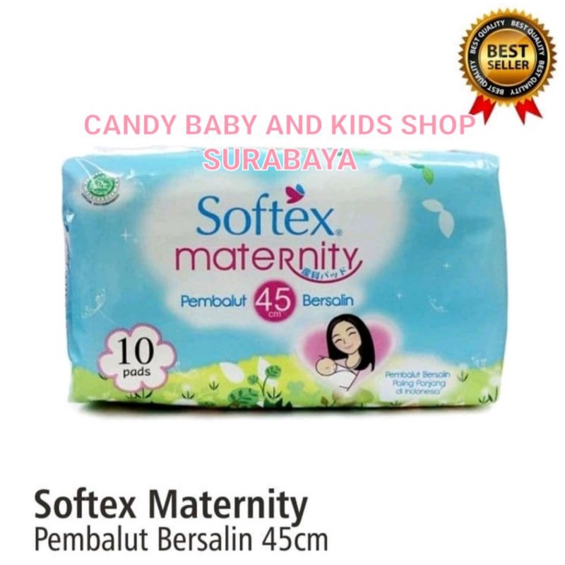 Softex Maternity Panjang 45cm Isi 10 pads Ibu Melahirkan Pembalut Bersalin 10pcs