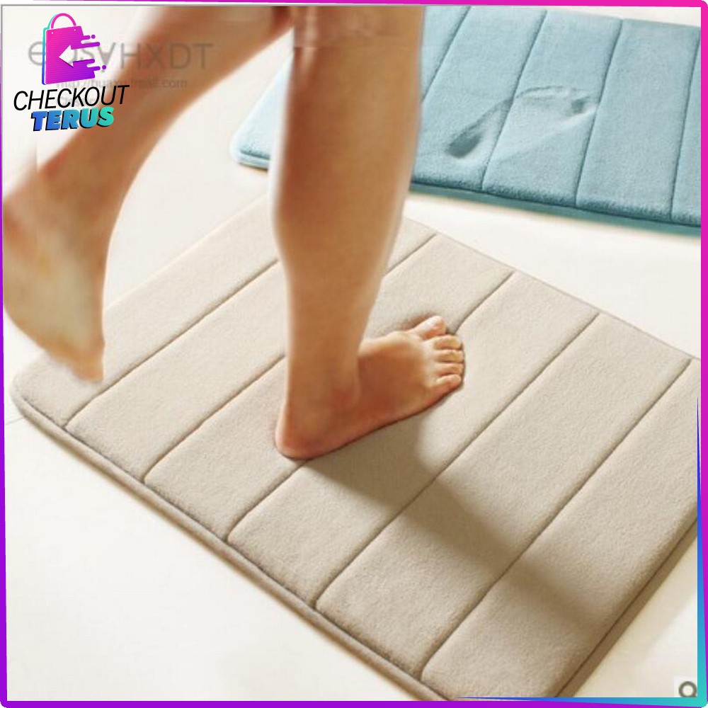 CT C230 C233 Keset Kaki Anti Slip 40X60CM Keset Kamar Mandi Karakter Bahan Memory Foam Menyerap Air Keset Rumah Anti Licin