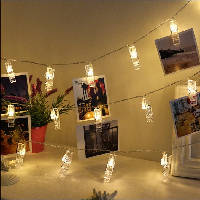 Jepit Tumblr Transparan Klip Foto Mini Lampu Tumbler Akrilik Clip Photo S1147