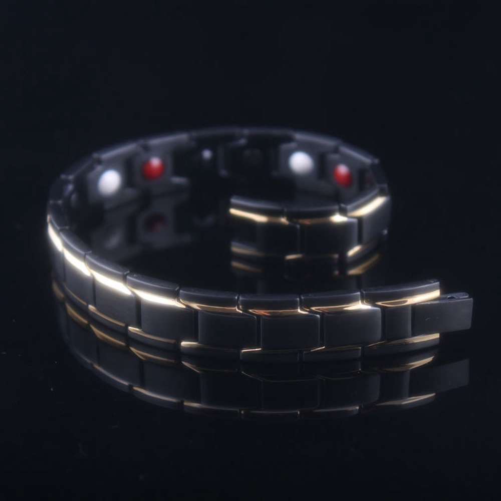 Gelang Terapi Magnet 5 Warna Aksesoris Fashion Pria Wanita  Kesehatan Jewelry Titanium Steel Bracelet Bangle