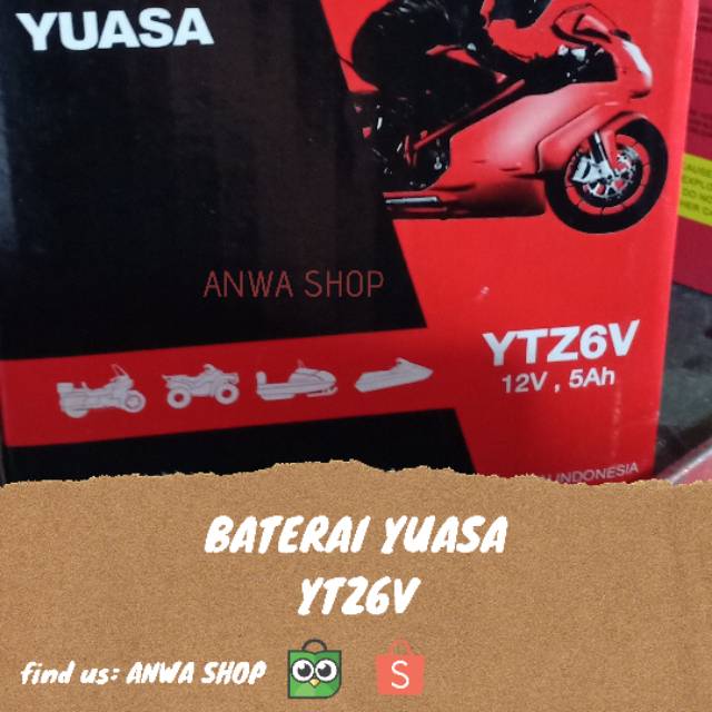 [MEDAN] Aki Accue Battery KERING YTZ6V (VARIO125/SATRIAFU/CB150F)