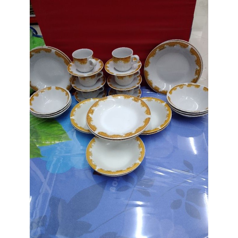 dinner set mahkota 30 pcs