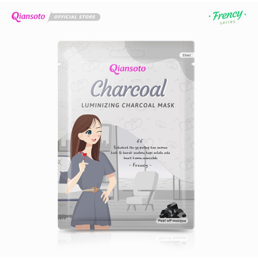 QIANSOTO Peel Off Mask All Series Masker lumpur Masker Peel Off QIANSOTO ALLVARIANT 1 BOX [ 6 SACHET