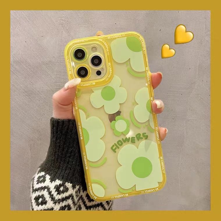 Soft Case Silikon TPU Motif Bunga Untuk Iphone 13 12 Mini 11 Pro X XR XS Max SE 2020 6 6S 7 8 Plus