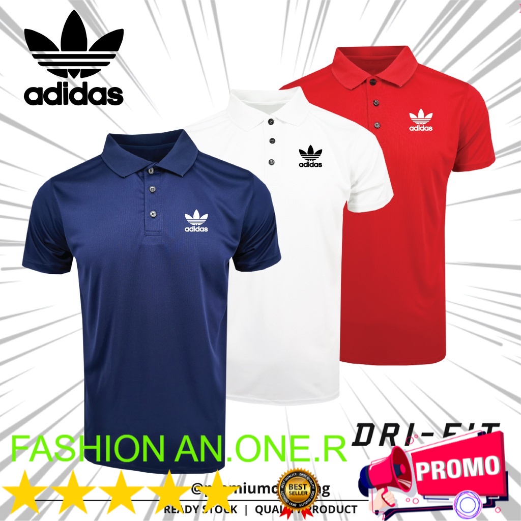⭐️⭐️⭐️⭐️⭐️POLO LOGO **CLASSIC EDITION** ADIDAS Polo T-Shirt Man Sportswear Activewear Unisex Premium