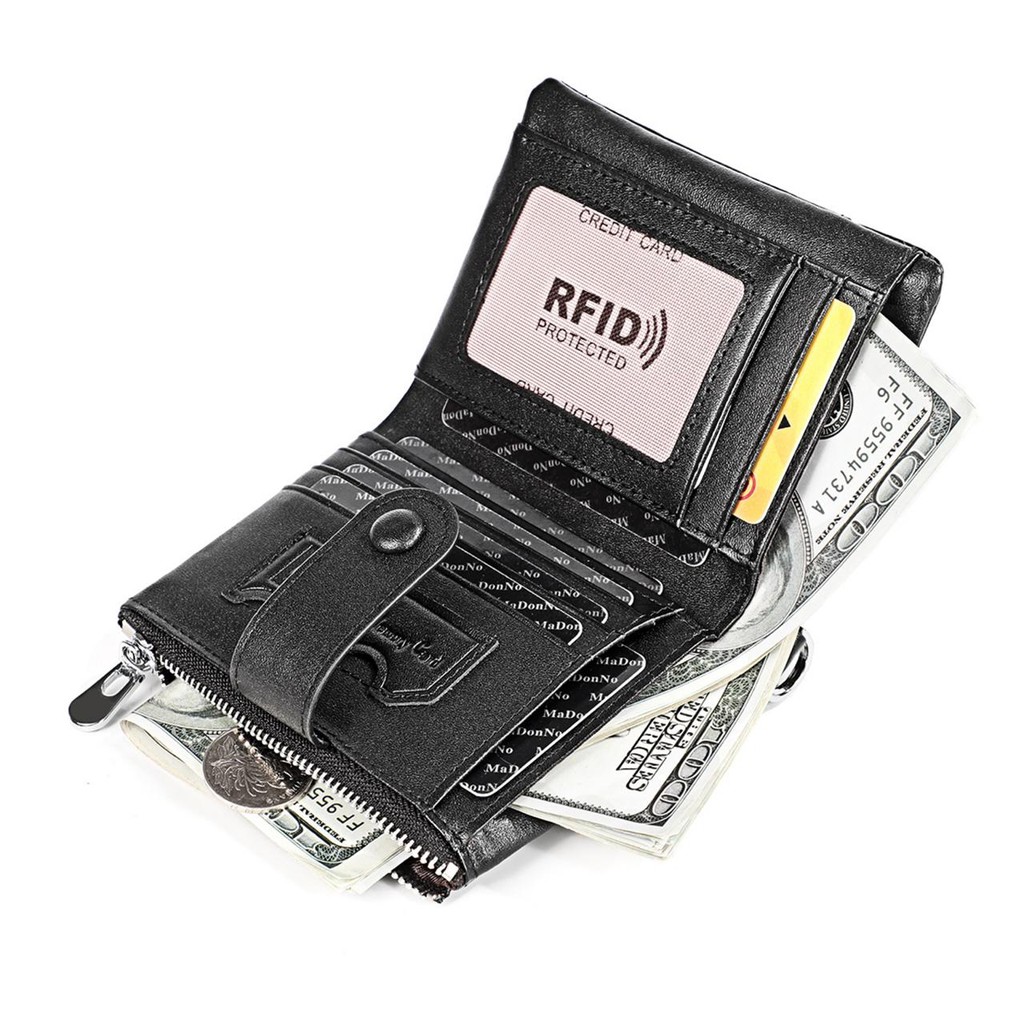 Dompet Pendek Kulit Asli Dompet Pria Rfid Leather Wallet 3511