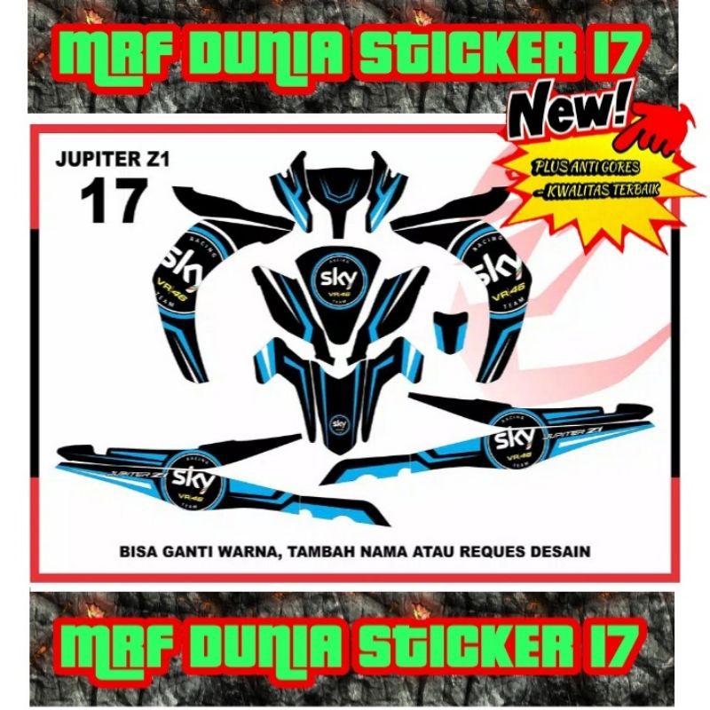 Sticker decal Jupiter Z1 Full Body Striping Jupiter Z1 Sticker Jupiter Z1 Sticker Jupiter Z1 17