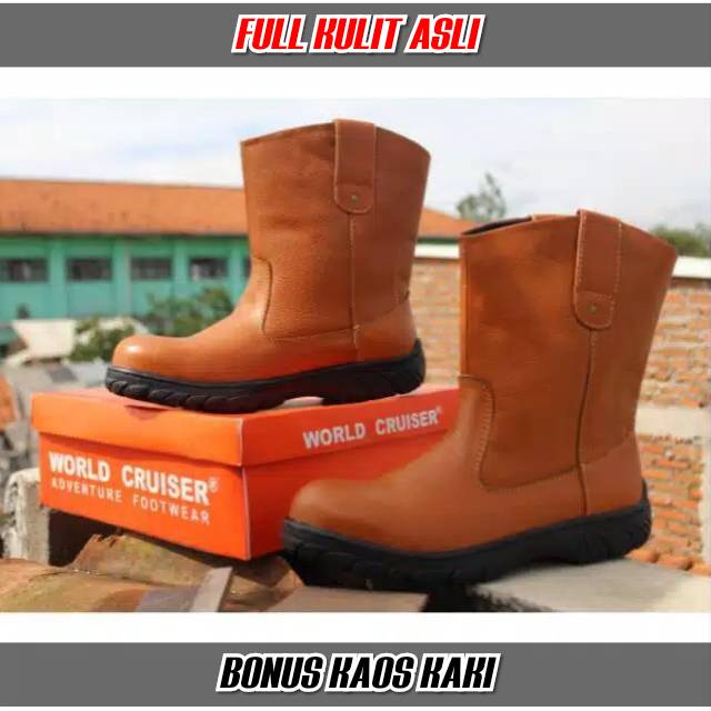 SEPATU BOOTS SAFETY ORIGIONAL FULL KULIT ASLI