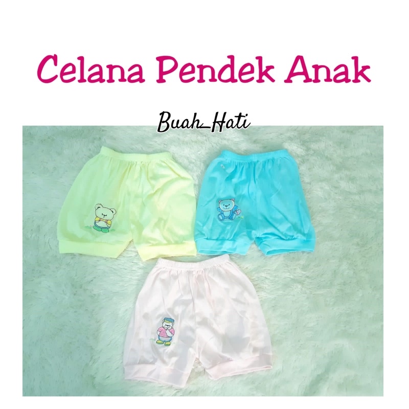 Isi 3pc CELANA POP/ CELANA PENDEK ANAK