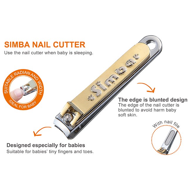 Simba Nail Clipper p1745 / gunting kuku bayi