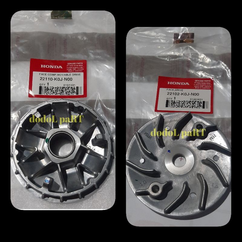 Paket Rumah Roller + Kipas Pully Depan Face Comp Face Drive K0J Genio Beat Led Scoopy 2021 Fi ORI AH