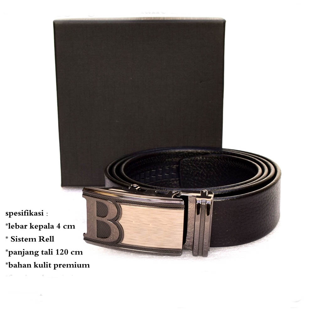 sabuk pria Ikat pinggang pria Kulit Premium Hitam B K0I2 KOREAN BEST SELLER COD tali pinggang pria i