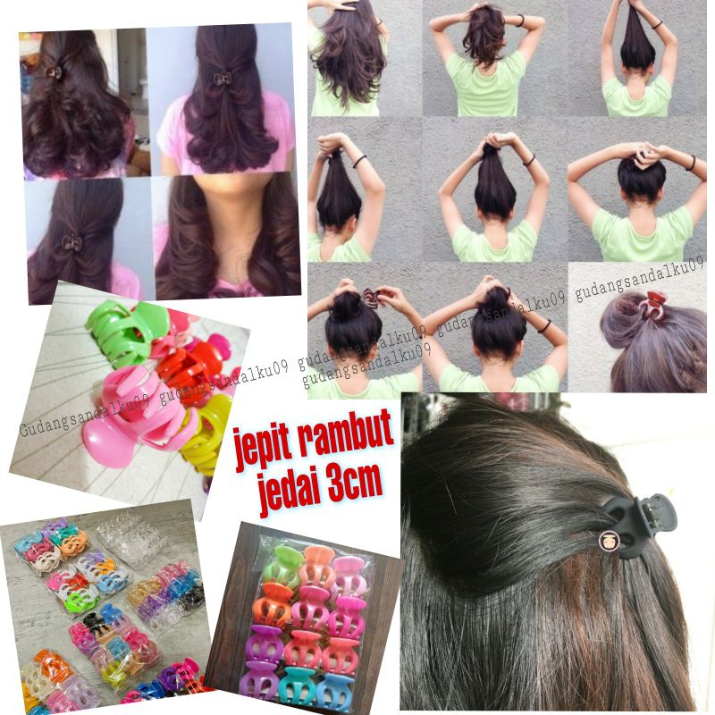 HOT PROMO 12.12 BIGSALE JEPITAN RAMBUT JEDAI MEDIUM 3CM dan 5CM SATUAN - Jepit Rambut Badai / Jedai / Jepit Jeday