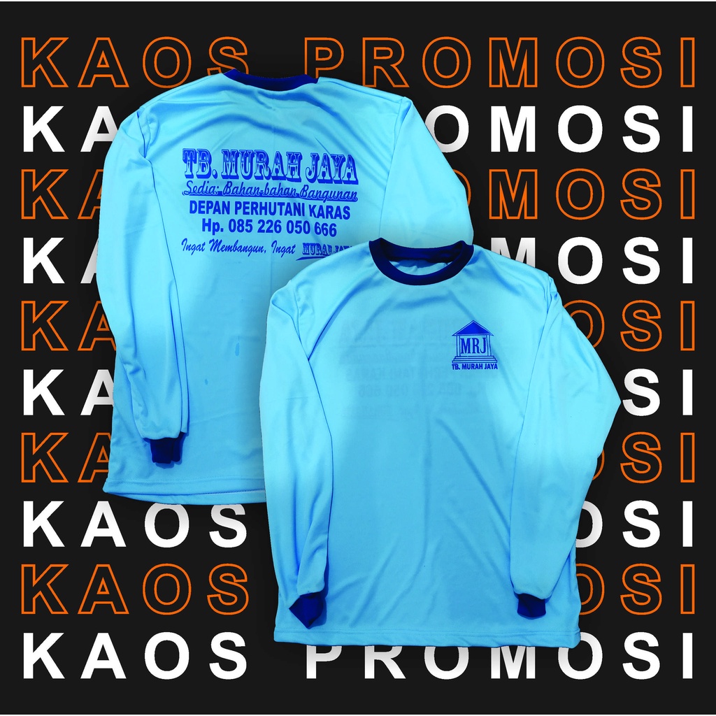 Kaos promosi/kaos toko bangunan/kaos partai custom