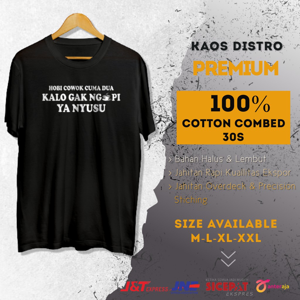 KAOS DISTRO ORIGINAL PREMIUM PRIA DEWASA KOPI SUSU