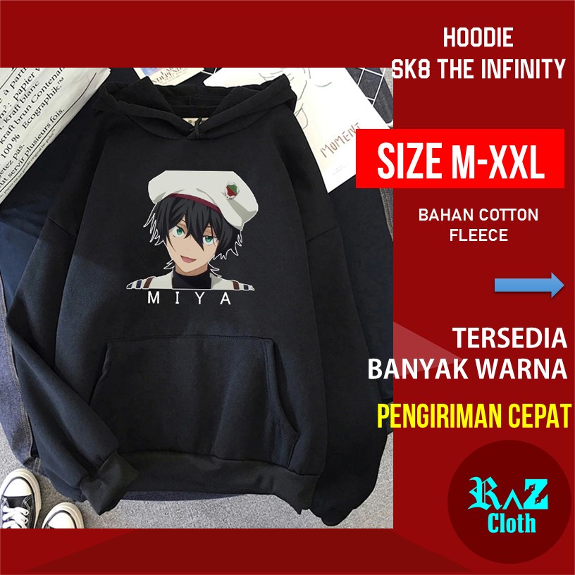 Houdie Pria Miya Chinen Anime SK8 The Infinity Papan Selancar Skateboard