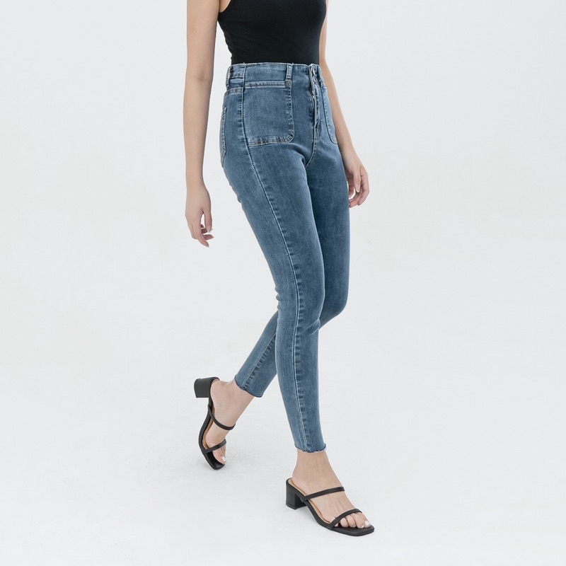 VIERLIN - Jeans 9420 - HIGH WAIST SKINNY JEANS WANITA