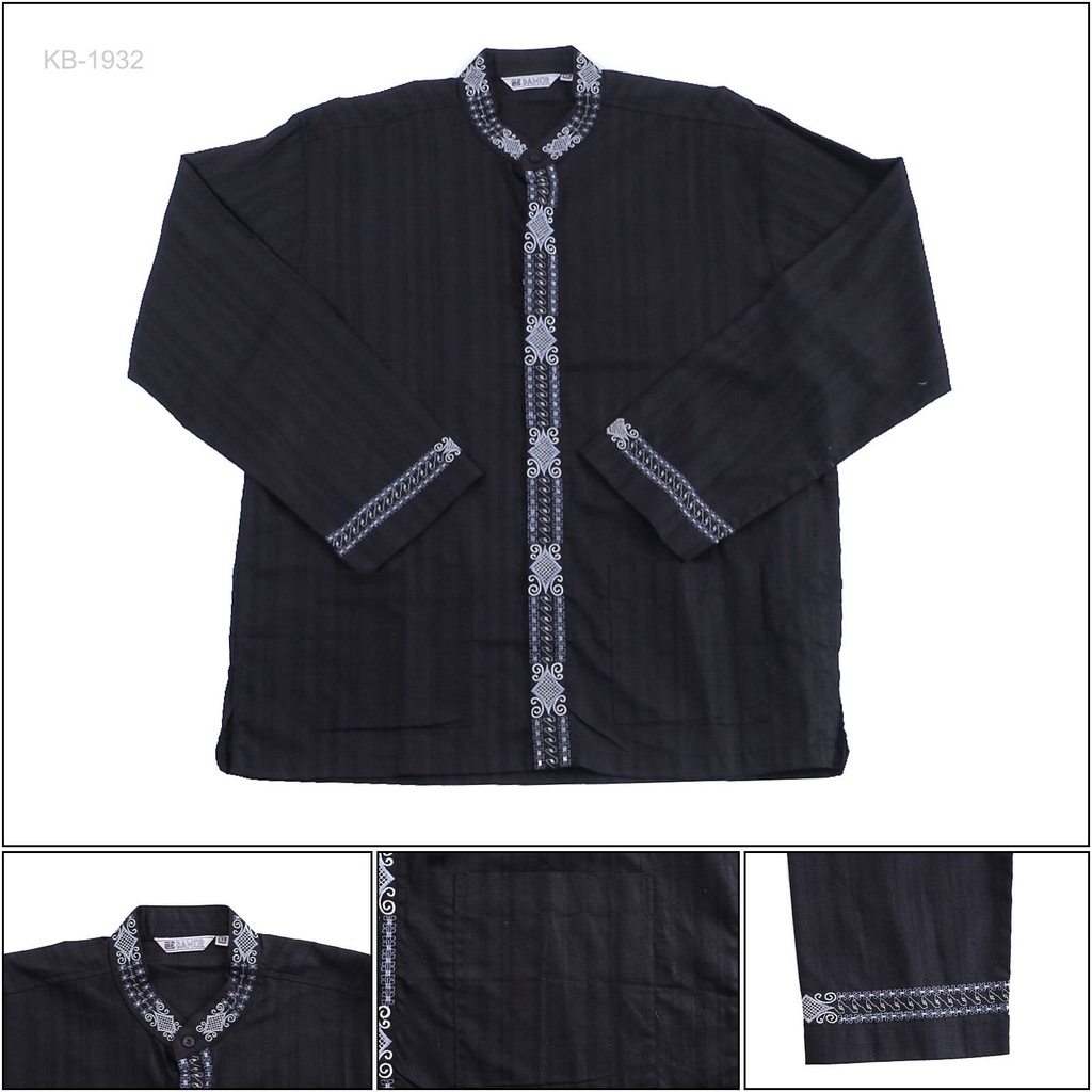 Kemeja Muslim Cowok Lengan Panjang Damor XL[KB1932]