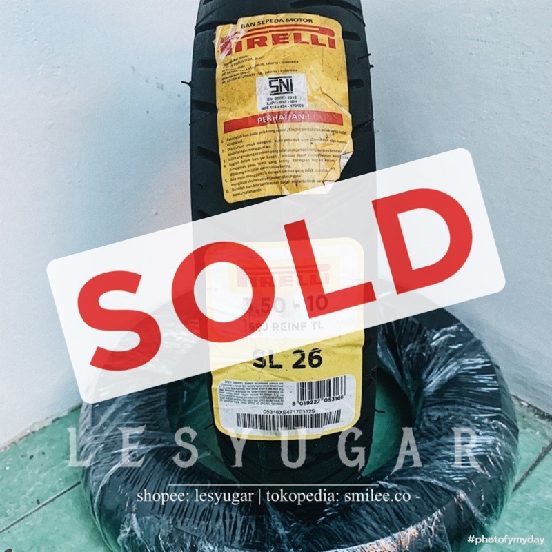 Ban Sepeda Motor Pirelli SL26 SL 26 3.50 ring 10 Tubeles  Vespa Excel PX Classic Retro  Murah Meriah