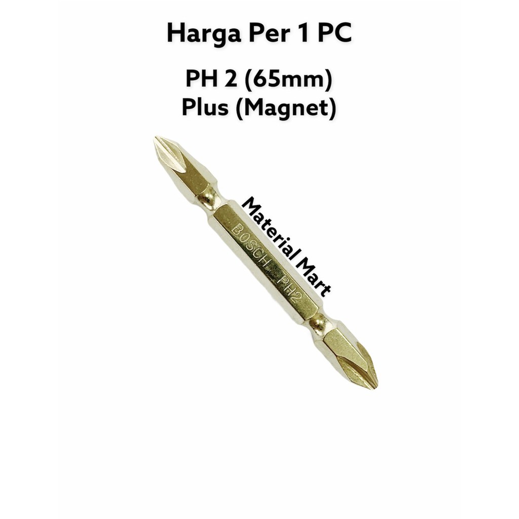 Mata Obeng Gipsum BOSCH PH2 | Screwdriver Gypsum Magnet PH 2 ORIGINAL | Material Mart