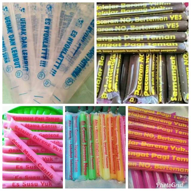 Plastik es mambo sablon tulisan lucu banget /plastik mambo bergambar / plastik es mambo beertuliskan