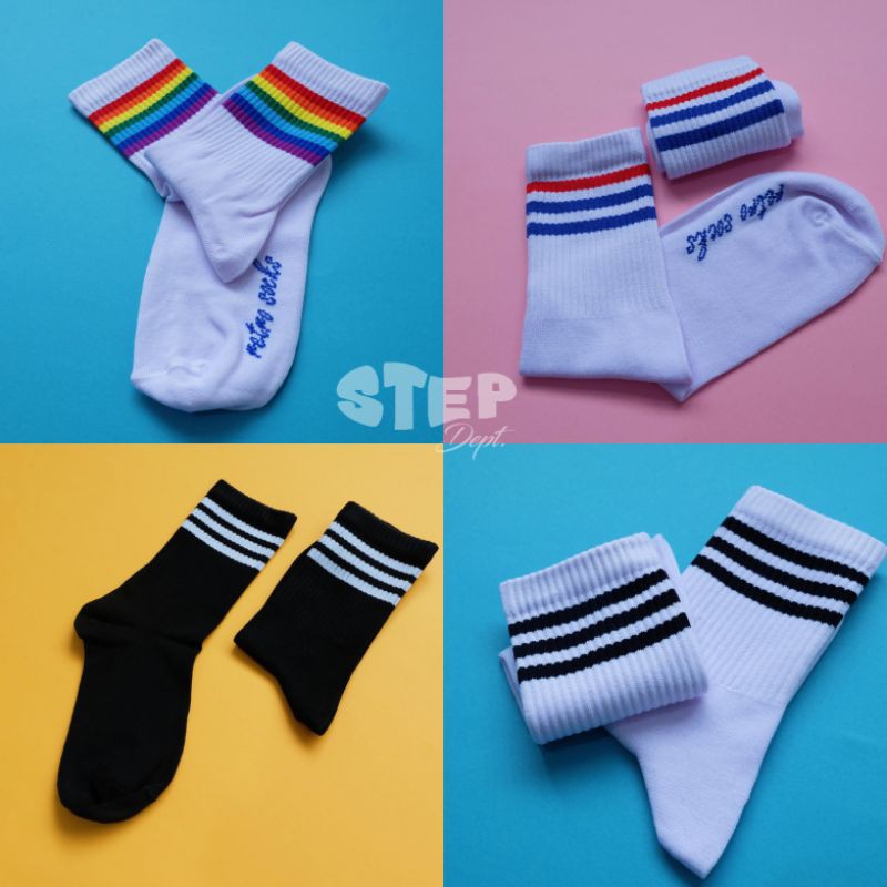 Kaos Kaki Stripe OS 1