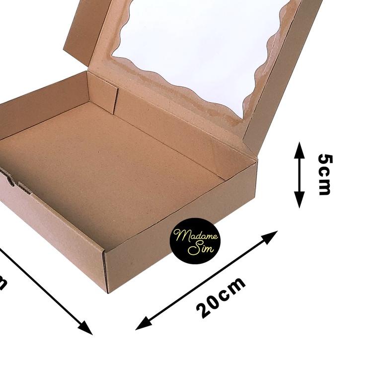 

KOTAK KUE - CAKE BOX - DUS BROWNIES 30 x 20 x 5 CM - MS-02 (ISI : 10 PCS)